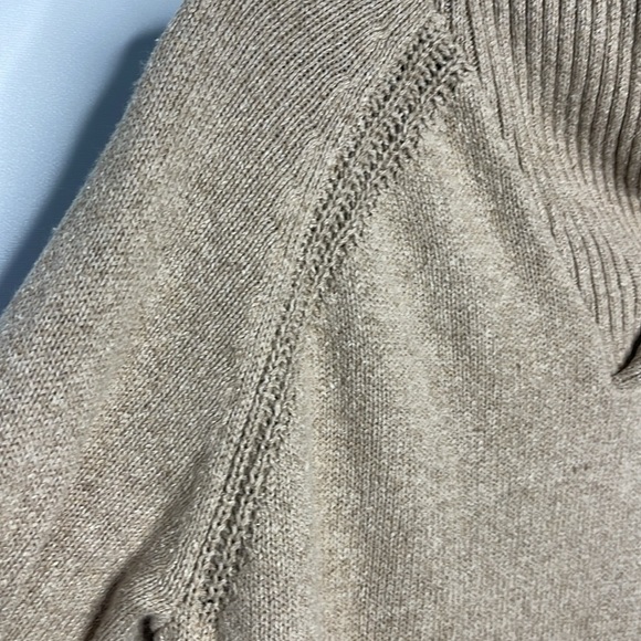 Peter Millar Men’s Shawl Pullover Seaside Sand Sweater Sz M Cotton Flax & Silk - Picture 6 of 16